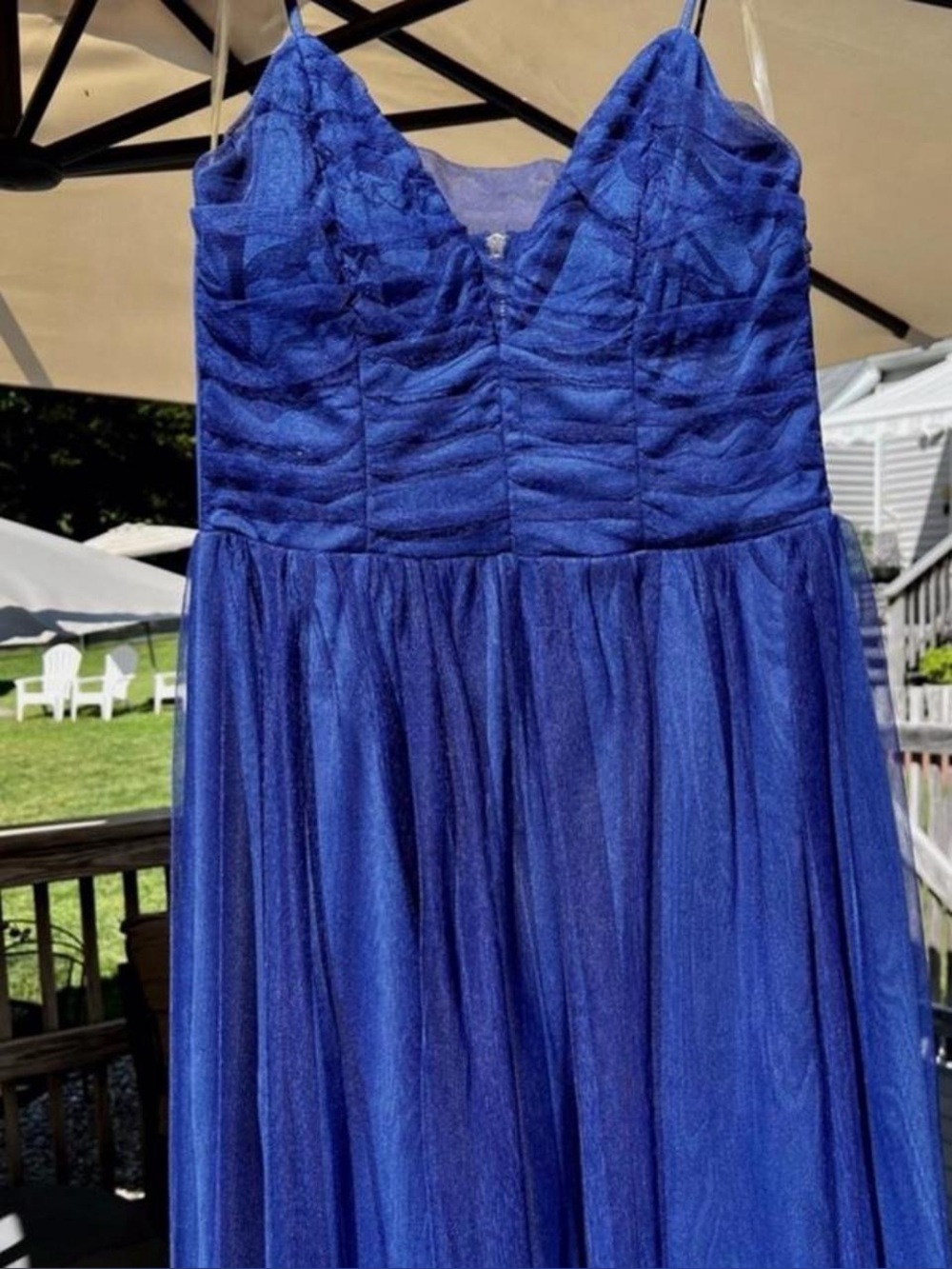 Love Nickie Lew Blue Tulle Fit & Flare Party Dress Size 9